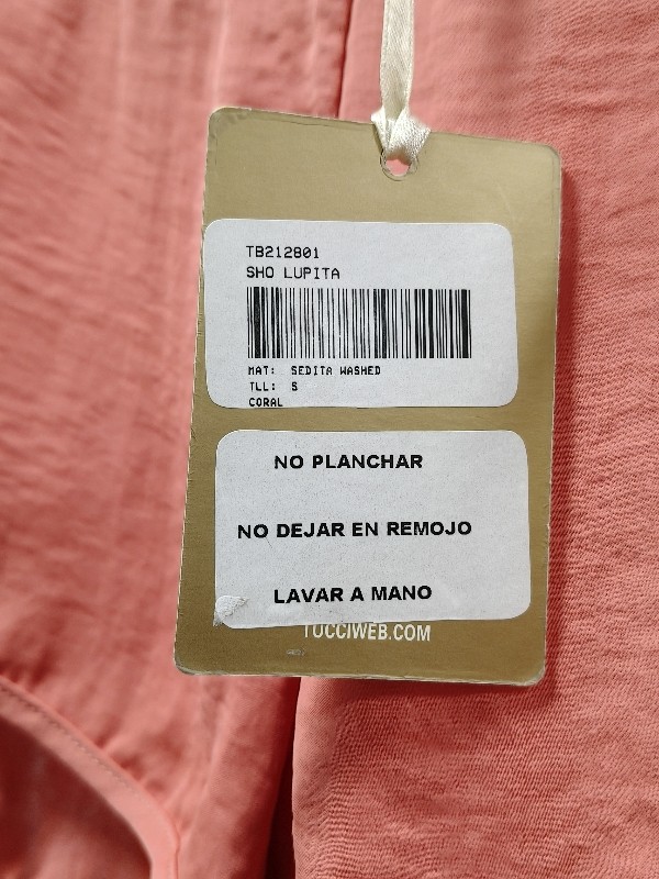 SHORT CORAL - TUCCI ( NUEVO CON ETIQUETA ), imagen 4 de 4