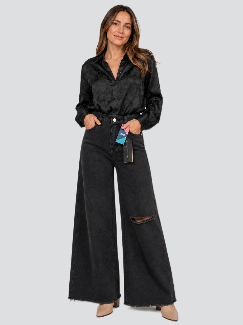 JEAN WIDE LEG - TUCCI (NUEVO CON ETIQUETA), imagen 1 de 4