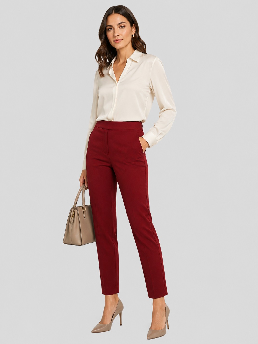 PANTALON BORDO - PORTSAID, imagen 1 de 4