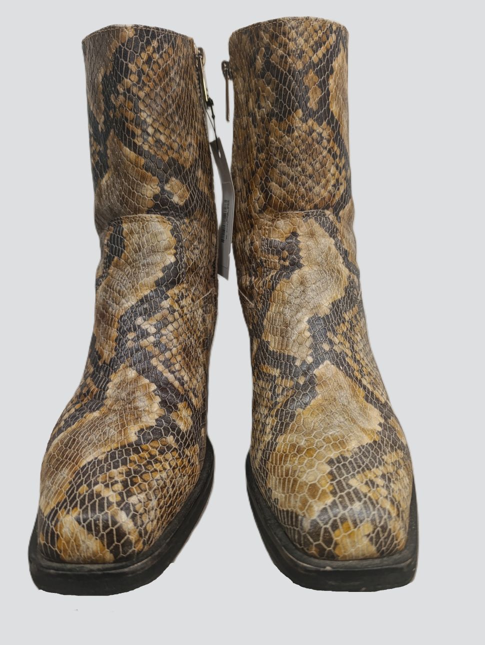 BOTAS CUERO REPTIL BEIGE GRIS MOSTAZA - PRÜNE, imagen 4 de 4