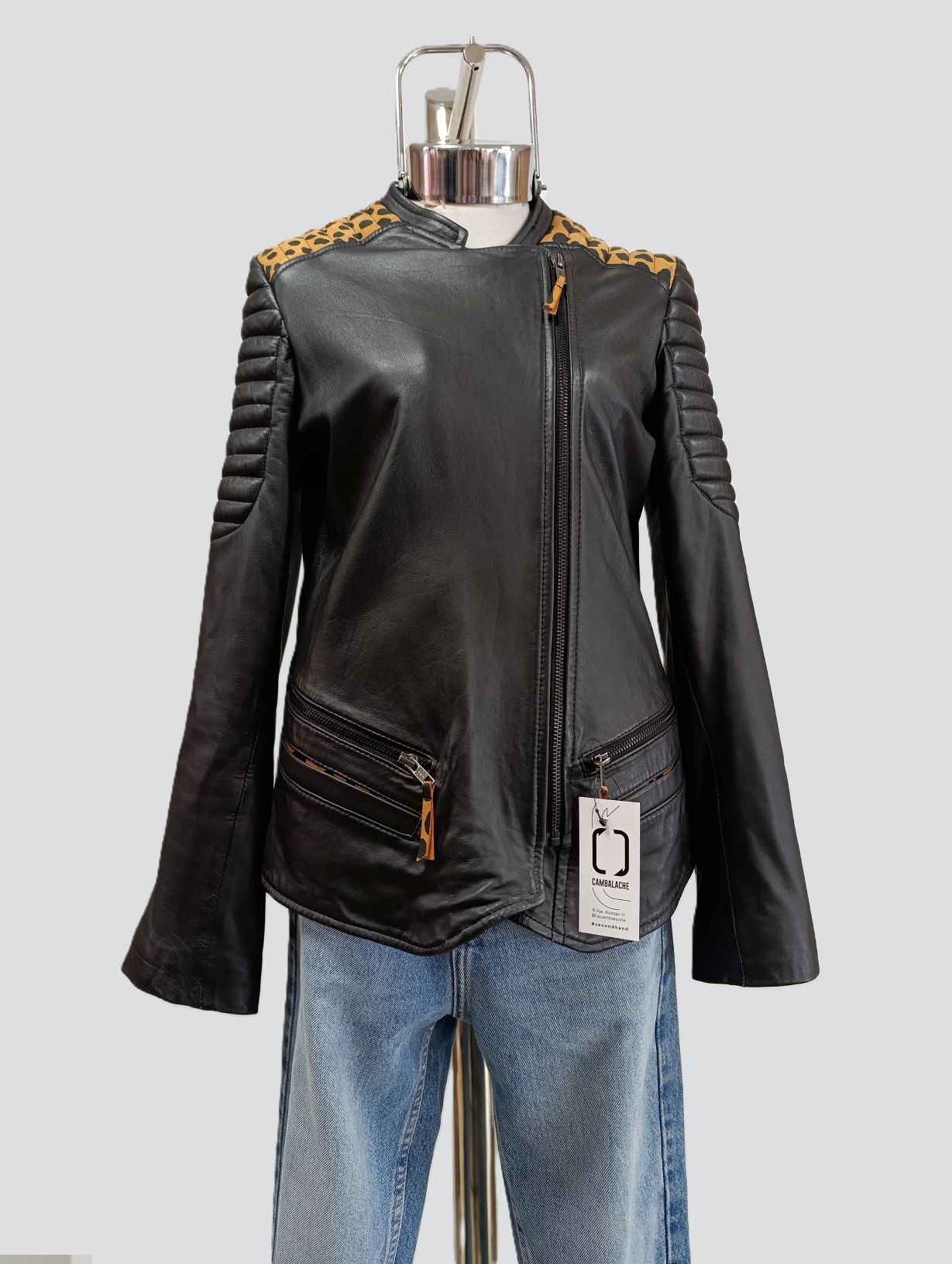 CHAQUETA 100% CUERO  - DEMU, imagen 3 de 4